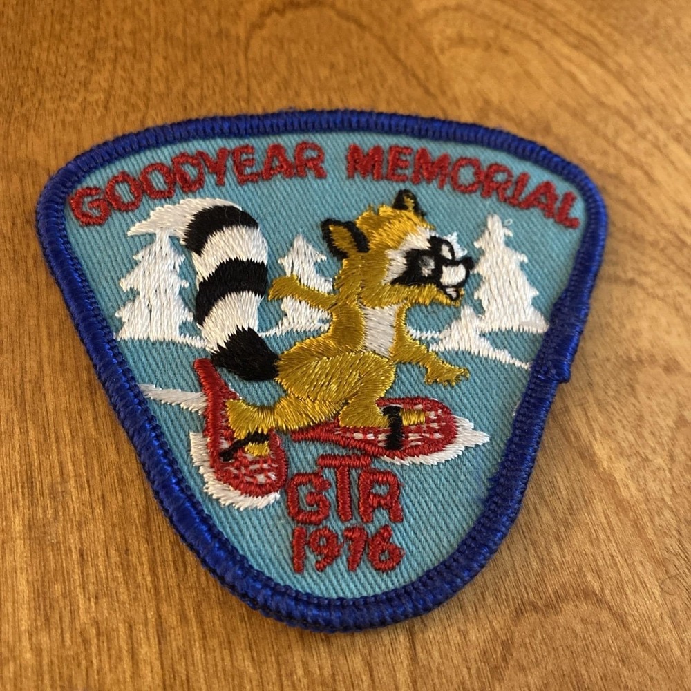 Vtg 1976 Goodyear Memorial Scout Camp Badge GTR Scouts Canada